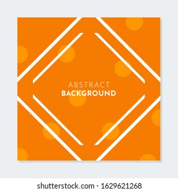 Abstract square background. Simple and clean orange geometric background. Suitable for brochure, flyer and business promotion purpose