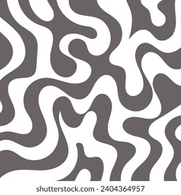 Abstract square background with swirly curves texture ornaments.