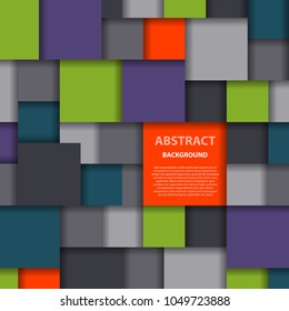 Abstract square background vector illustration texture creative graphic geometric cover trendy geometry wallpaper poster. Pattern design for banner poster flyer card postcard cover brochure