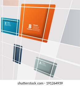Abstract square background - vector illustration