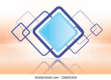 Abstract square banner