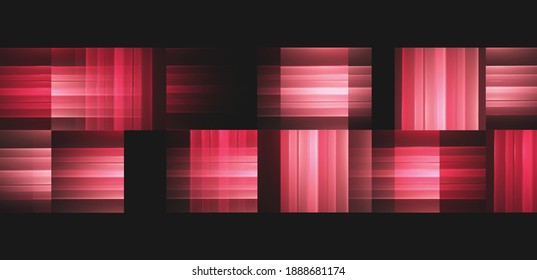 Abstract square banner. Vector geometric technology background with square shapes. Digital innovation concept for your futuristic style for web banner, business or technology presentation.
