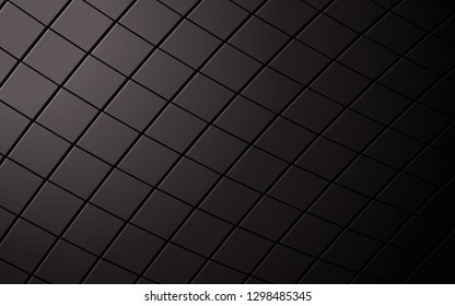 Abstract square black background. Square texture effect.