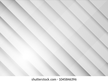 abstract square blank paper white and gray tone vector background, rectangle overlapping with shadow modern concept