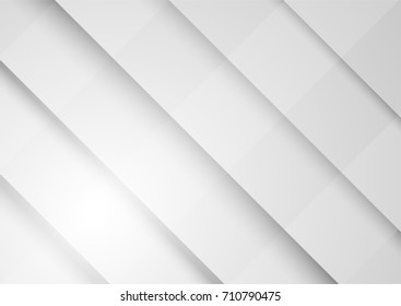 abstract square blank paper white and gray tone vector background, rectangle overlapping with shadow modern concept