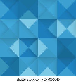 Abstract square blue background. Vector Illustration. Clip-art