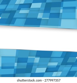 Abstract square blue background. Vector. Clip-art