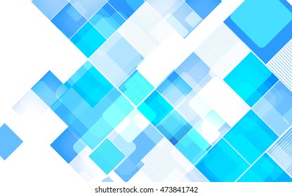 Abstract square blue background. Vector Illustration. Clip-art