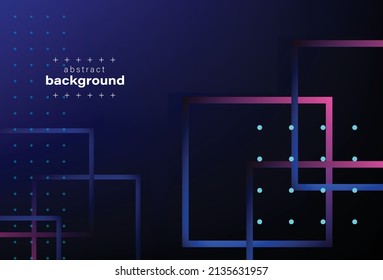 abstract square and blue dots on violet gradient background can beuse for technology product presentation box art  food and drink label website template vector eps.