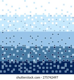 Abstract square blue mosaic background