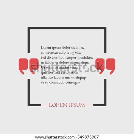 Abstract Square or Box Text Placement Speech Bubble Vector Frame