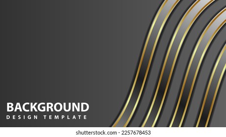 abstract square boxes overlapping on blue, red, silver background, dark with glitter and glowing gold line dots gold combination. Luxury and elegant design. Vector illustration