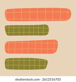 Abstract square bubbles with grid lines, chat bubbles, message bubbles, and cartoon vector illustrations. Empty speak bubble doodle style of thinking sign symbol. 