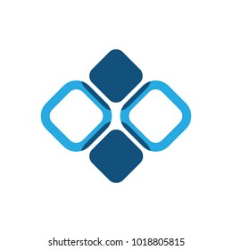 abstract square business logo