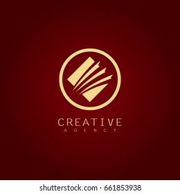 abstract square business logo