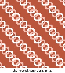 Abstract Square Chains Diagonal Lines Seamless Pattern Trendy Fashion Colors Simple Elegant Concept Perfect for Allover Fabric Print or Wrapping Paper Amber Brown Background
