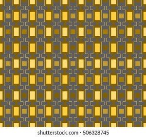 Abstract square chinese style design with blue background seamless pattern backdrop wallpaper, vector image