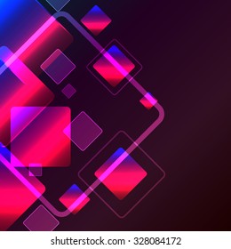 Abstract square color background. Vector