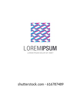 Abstract square color corporate logo