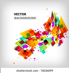 the abstract square colorful background