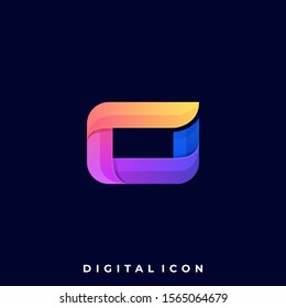 Abstract square Colorful Illustration Vector Design Template. Suitable for Creative Industry, Multimedia, entertainment, Educations, Shop, and any related business