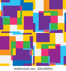 abstract square colorful seamless pattern.