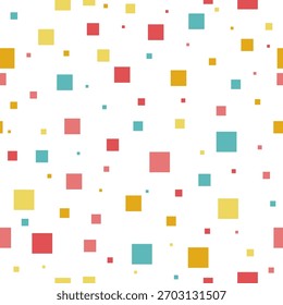 Abstraktes quadratisches buntes nahtloses Muster Design