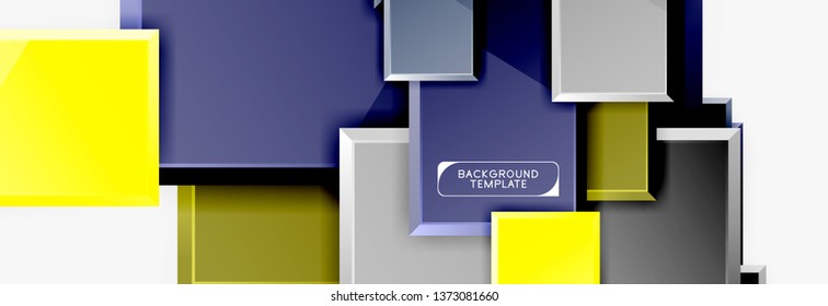 Composição quadrada abstrata para fundo, faixa ou logotipo. Vetor