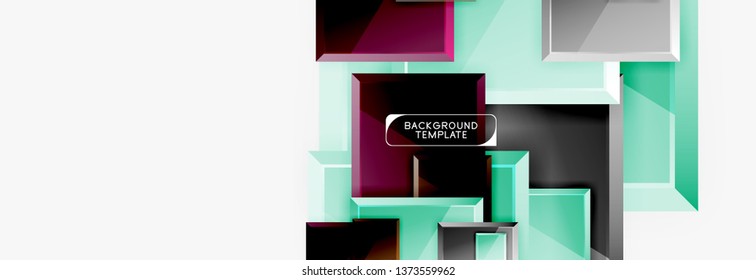 Composición cuadrada abstracta para fondo, pancarta o logotipo. Vector