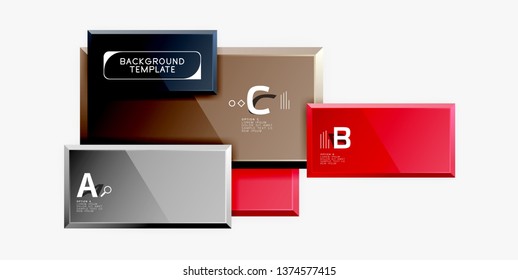 Composición cuadrada abstracta para fondo, pancarta o logotipo. Vector