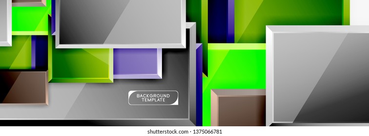 Composición cuadrada abstracta para fondo, pancarta o logotipo. Vector