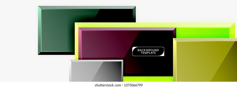Composición cuadrada abstracta para fondo, pancarta o logotipo. Vector