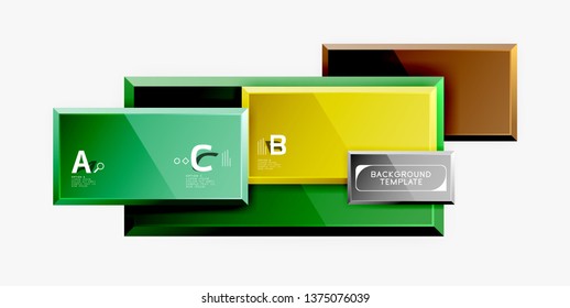 Abstrakte quadratische Zusammensetzung für Hintergrund, Banner oder Logo. Vektorgrafik