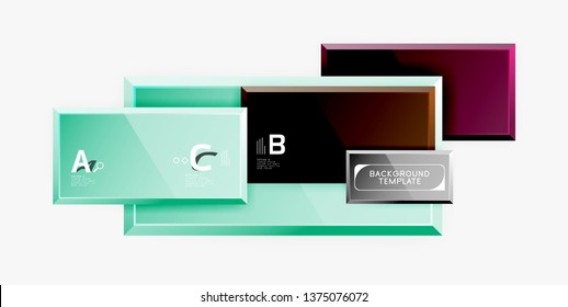 Composición cuadrada abstracta para fondo, pancarta o logotipo. Vector