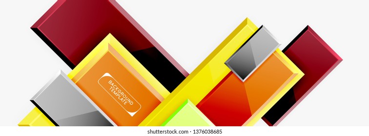 Composición cuadrada abstracta para fondo, pancarta o logotipo. Vector