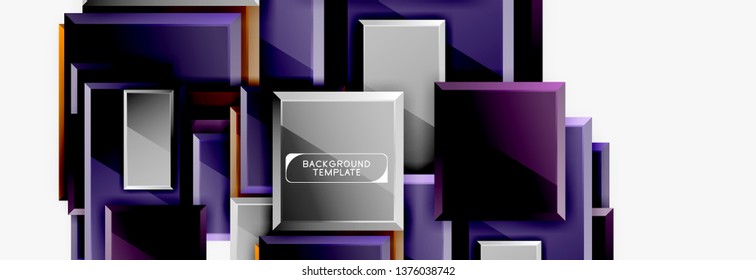 Composición cuadrada abstracta para fondo, pancarta o logotipo. Vector