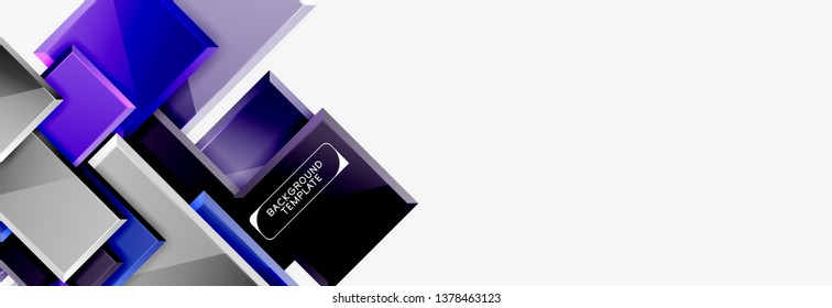 Abstract square composition for background, banner or logo. Vector