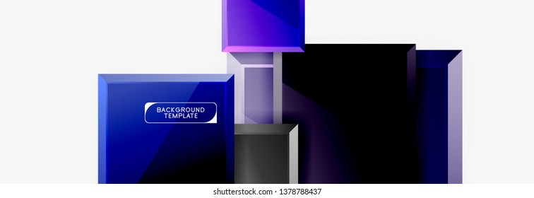 Composição quadrada abstrata para fundo, faixa ou logotipo. Vetor