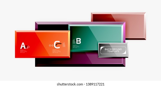 Abstract square composition for background, banner or logo. Vector