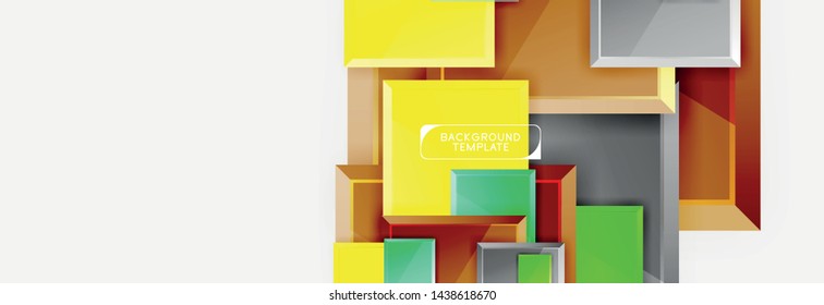 Composición cuadrada abstracta para fondo, pancarta o logotipo. Vector