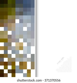 Abstract square cover design