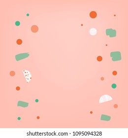 Abstract square cover. Geometric background. Template for trendy graphic design - poster, card, banner, social media. Vector illustration.