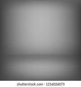 Abstract square dark grey background. Empty room with spotlight effect. Vector EPS10 Graphic art design.