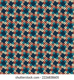 Abstract square design elements background. Tribal boho ornament wallpaper