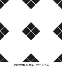 Abstract square figure as seamless pattern, vector background