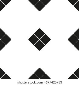 Abstract square figure as seamless pattern, vector background