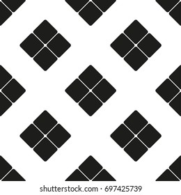 Abstract square figure as seamless pattern, vector background