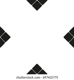 Abstract square figure as seamless pattern, vector background
