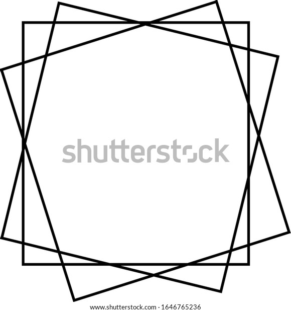 Abstract Square Frame Clipart Vector Frame Stock Vector (Royalty Free ...