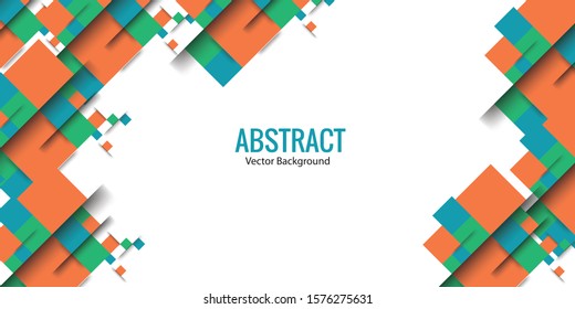 Abstract square geometric colorful background